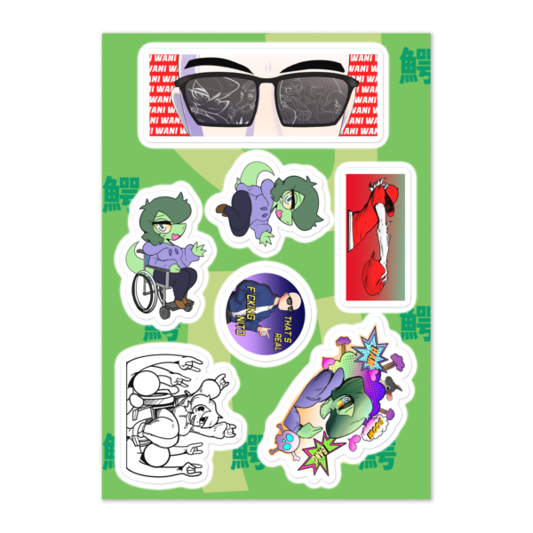 "I Wani Hug That Gator!" Sticker sheet