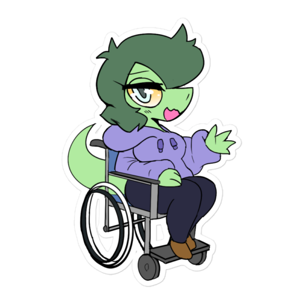 Individual Chibi Olivia Wheelchair Sticker