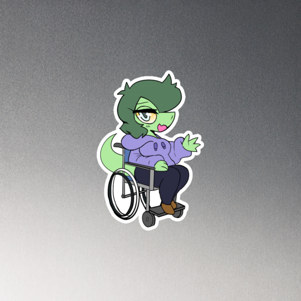 Chibi Olivia Wheelchair Magnet