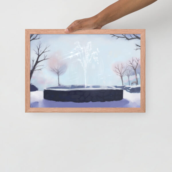 Winter Fountain - Framed poster - Image 6