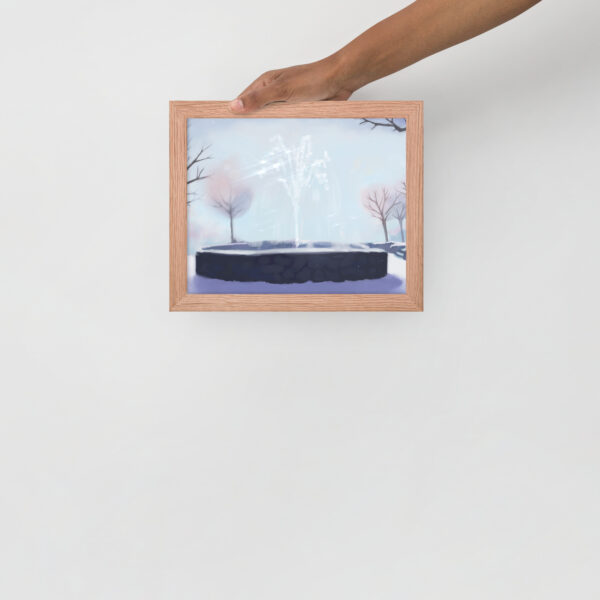 Winter Fountain - Framed poster - Image 5