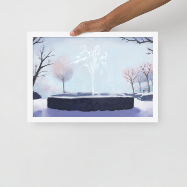 Winter Fountain - Framed poster - Image 10