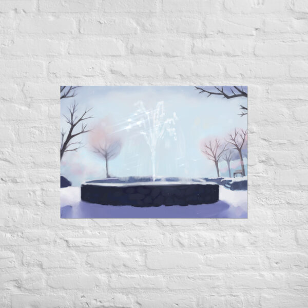 Winter Fountain - Poster - Image 2