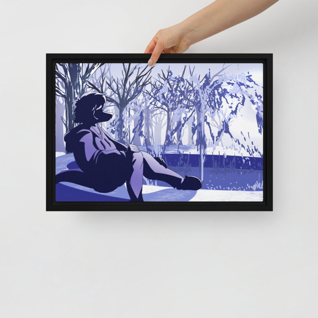 Menu - Framed canvas