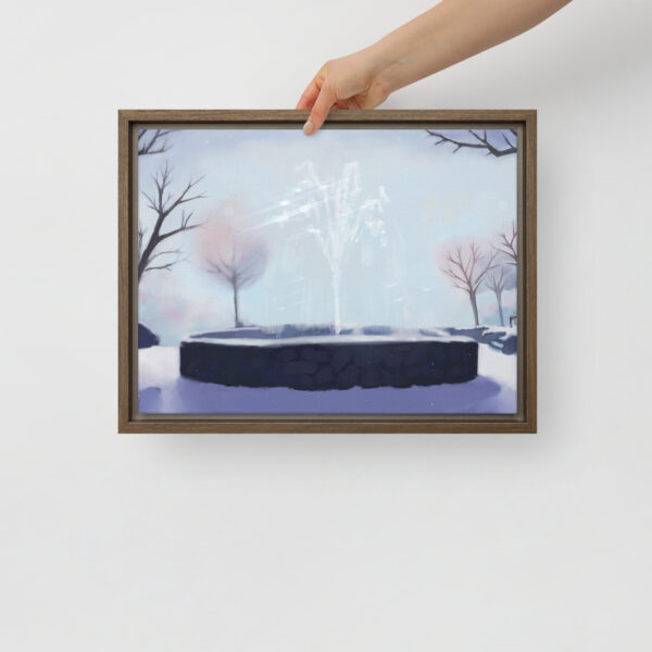 Winter Fountain - Framed canvas - Image 13