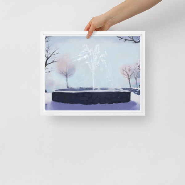 Winter Fountain - Framed canvas - Image 21