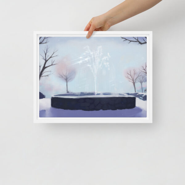 Winter Fountain - Framed canvas - Image 22