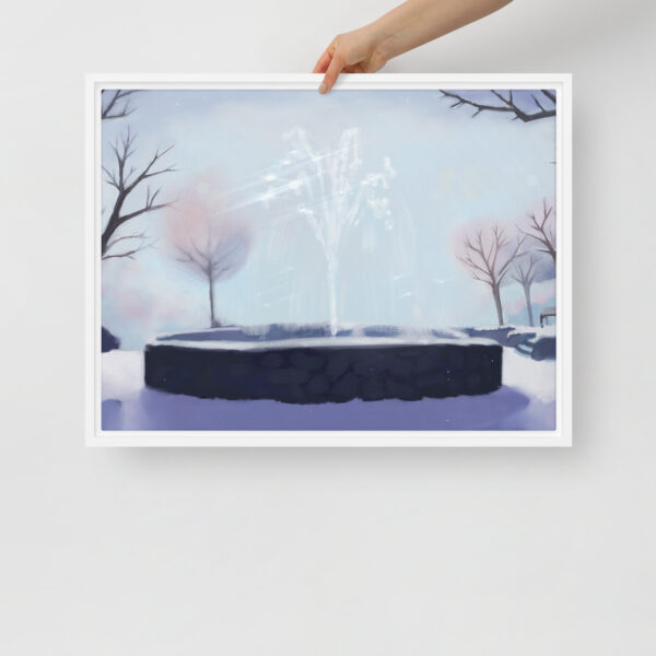 Winter Fountain - Framed canvas - Image 23