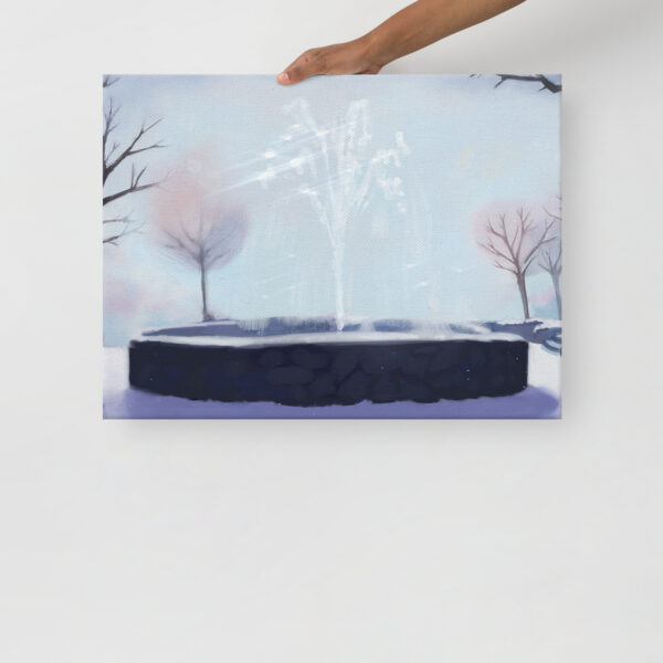 Winter Fountain - Thin canvas - Image 2