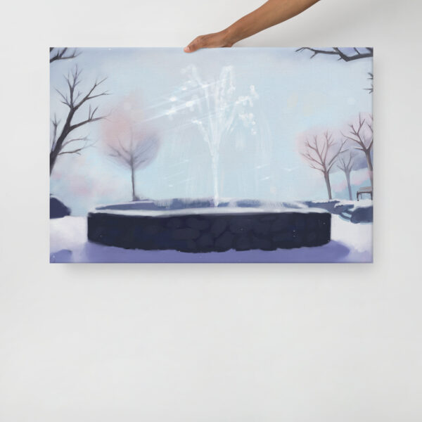 Winter Fountain - Thin canvas - Image 3