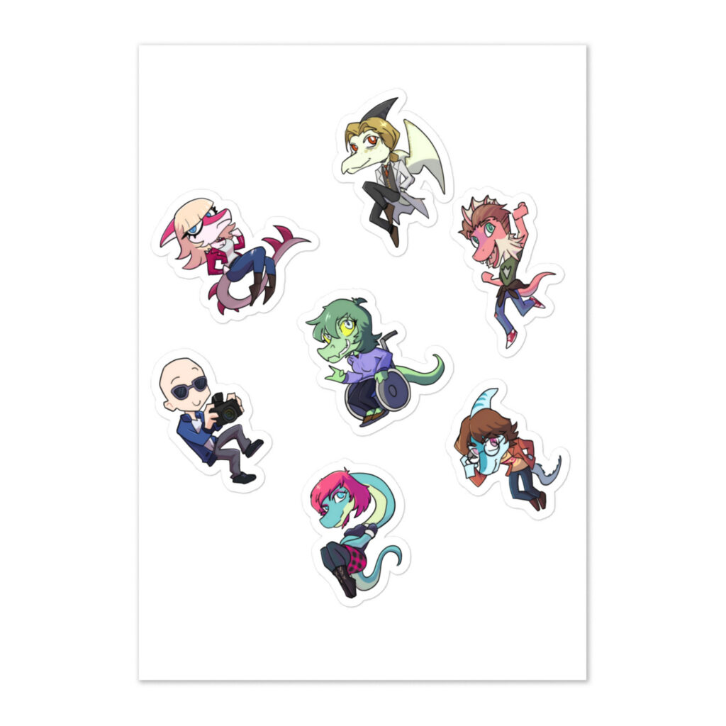 Wani Chibi Sticker sheet