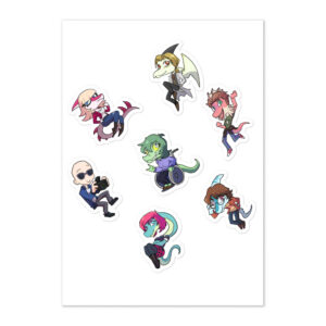 Wani Chibi Sticker sheet