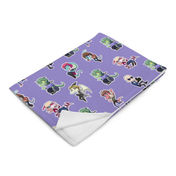 Wani Chibis Throw Blanket