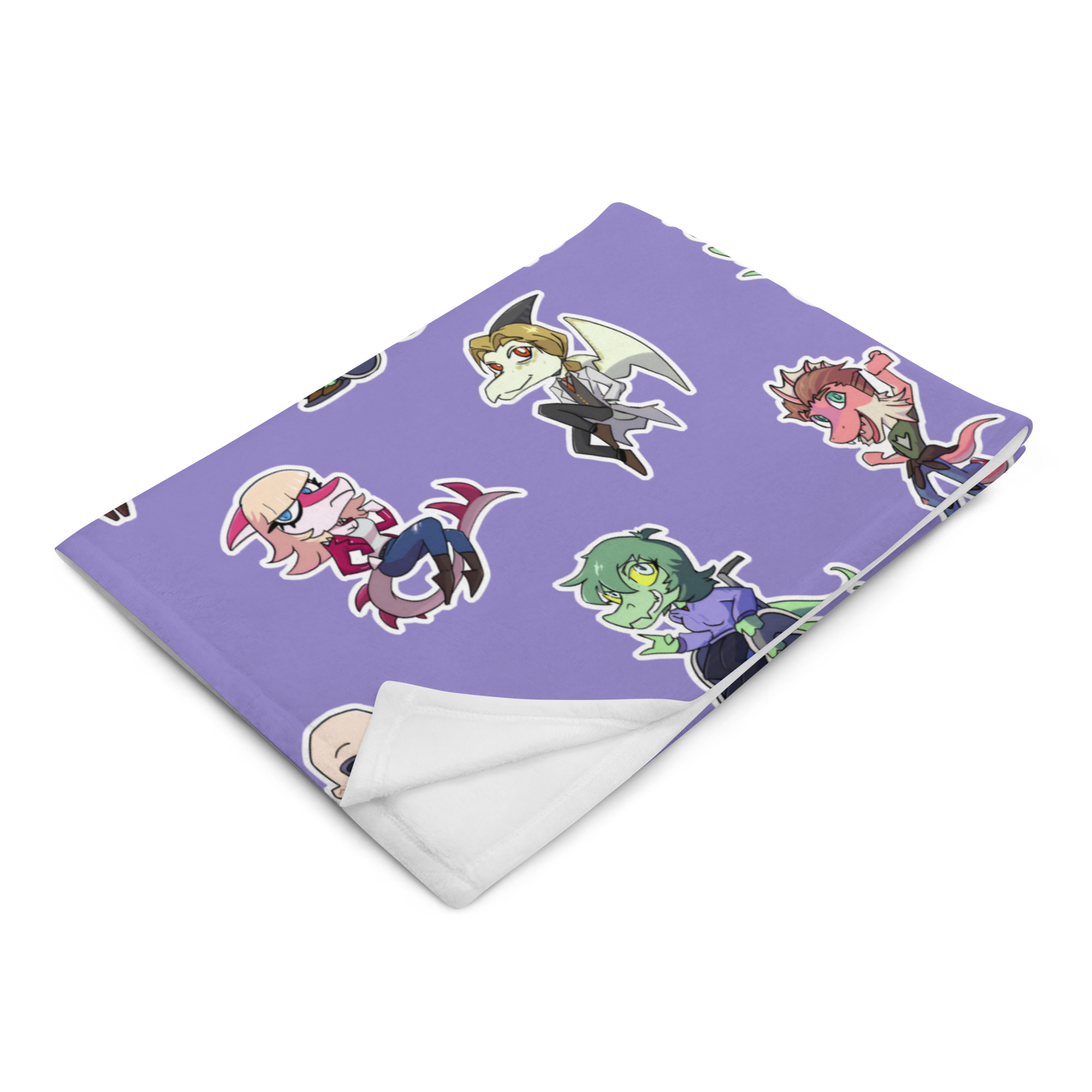 Wani Chibis Throw Blanket - Image 3