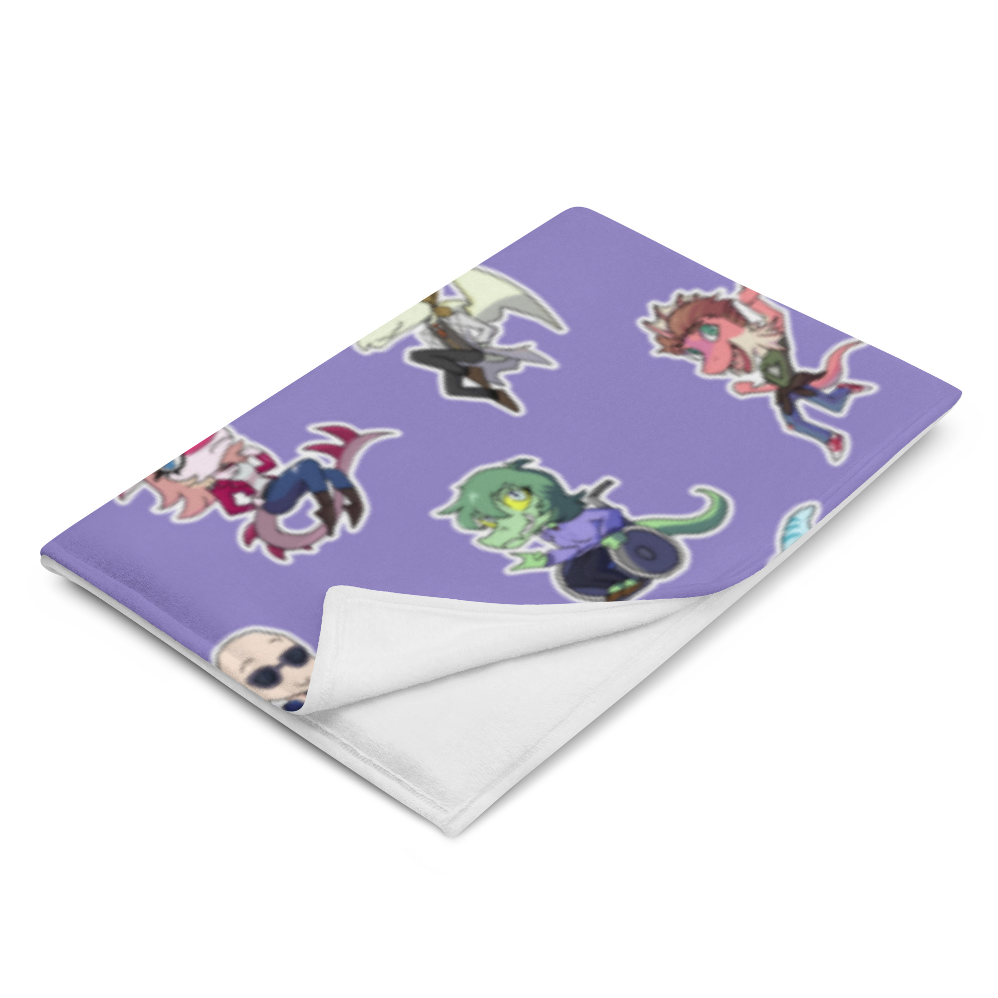 Wani Chibis Throw Blanket - Image 2